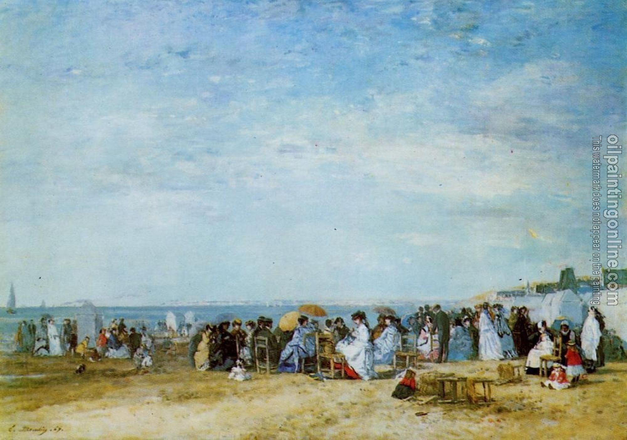 Boudin, Eugene - The Beach